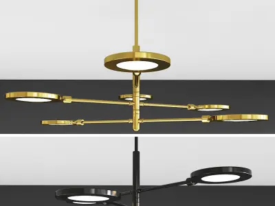 Kentwood 6-Light Led Chandelier 3D model