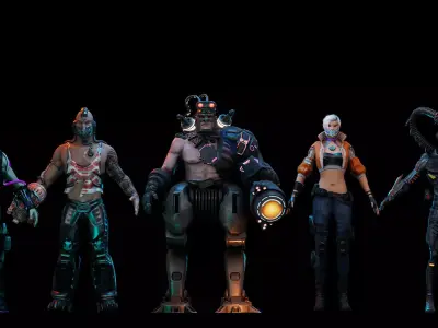 Cyberpunk Characters  3D model