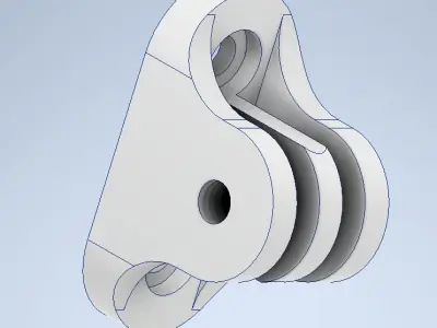 Gopro mount 3D print model