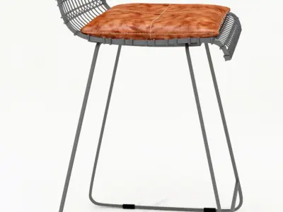 Wire Bar Chair 3D model