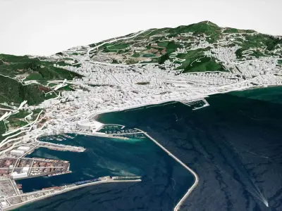 Cityscape Salerno Italy 3D model