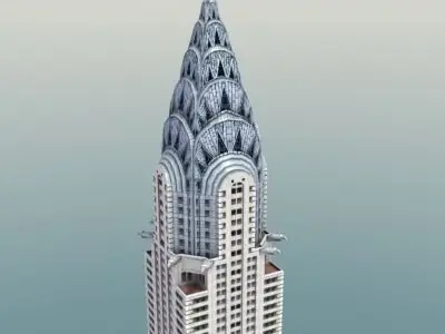 Chrysler Building New York Low-poly 3D model