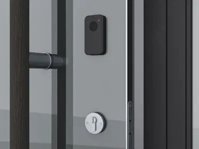 Aluminium door 42 3D model