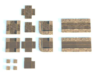 Pack Street 3D model