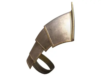 Roman Soldier Shoulder Guard Low-poly 3D model