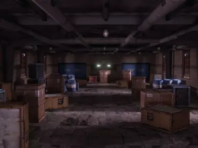 Warehouse 3D model industrial building 3D model
