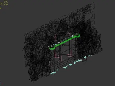 Desert - Palace Entrance - Gate 3D model