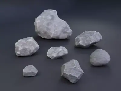Rock Pack 1 Low-poly 3D model