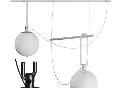 NH S1 22 SUSPENSION pendant light  Low-poly 3D model