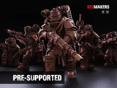 Solar Guard - Squad of the Imperial Force 3D print model