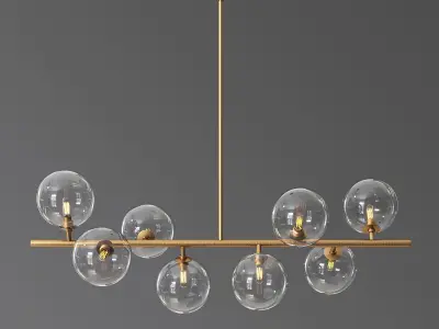 DNA 8 Hanging Chandelier 3D model