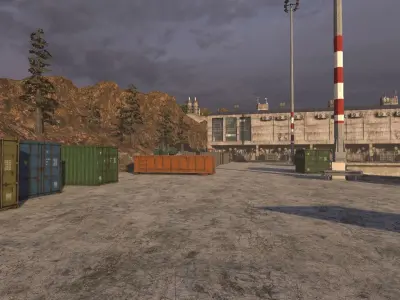 Hydro-Power-Station - Unity3D Low-poly 3D model