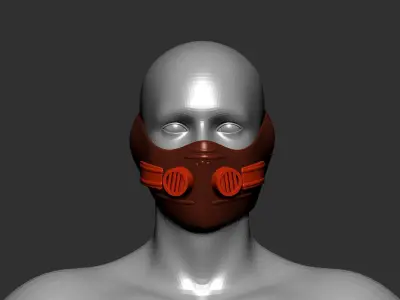 helmet high poly sculpt 3d printable  3D model 135