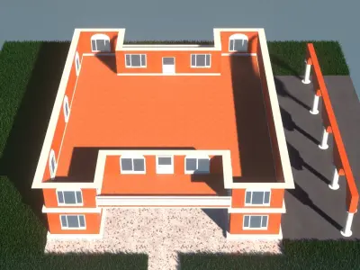 House orange 3D model