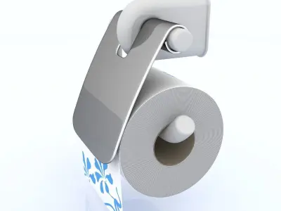Toilet Paper 01 3D model