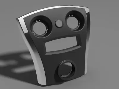 DashboardV1 door handle with two holes Free 3D model