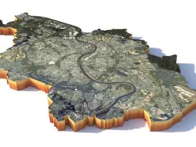 Koln City Cologne Germany 3D model
