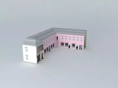 Riga, Brīvības Street 155 body 5 13 Free 3D model