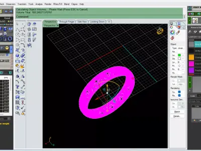 rings 3D print model
