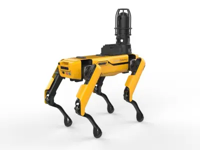 Boston Dynamics Spot Inspection Yellow 3D model