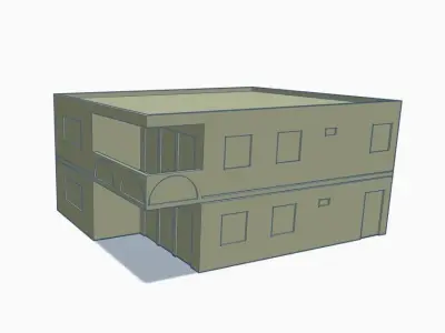 Z and H0 Gauge Spur - apartment blocks model train 3D print 3D print model