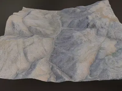 Arid Landscape 2 - Scan 3D model