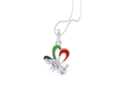 Kids Pendants 3dm STL OBJ FBX Renders Details 3D print model buy