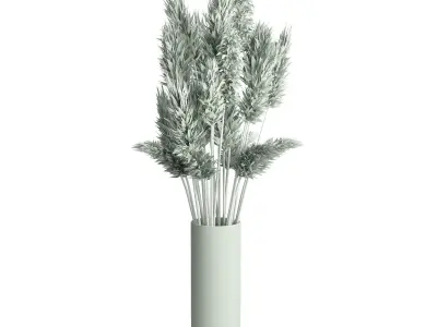Pampas grass decor 3D model