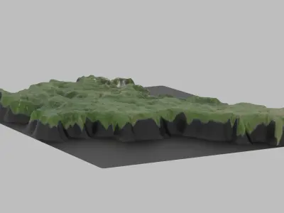 Slovenia Map Country Low-poly 3D model