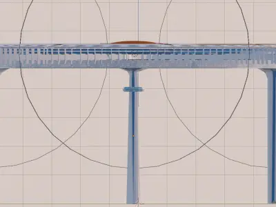 Dubai Ring Tower Low-poly 3D model