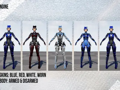 GHOST FURY 2024 LOW-POLY Game Ready 3D model Low-poly 3D model