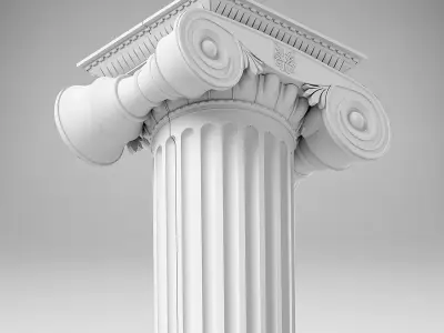 Modular Greek ionic Column for 3d print 3D print model