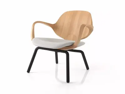 Clad Armchair Low 3D model