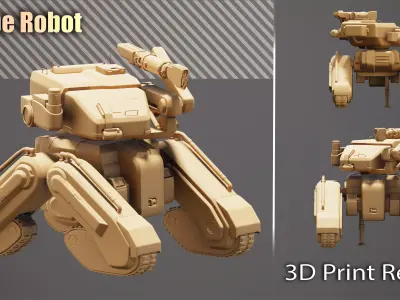 Probe Robot 3D print model