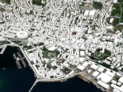Cityscape Pula Croatia   3D model