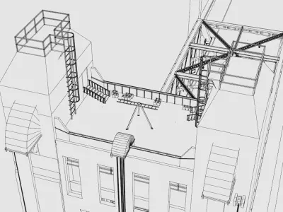 Sacramento Tower Bridge 3D model