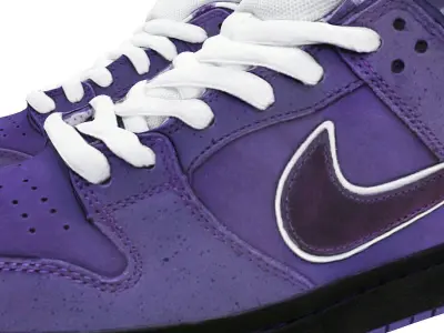 Concepts x Nike Air Jordan 1 low SB Dunk Low Pro OG QS Purple 3D model