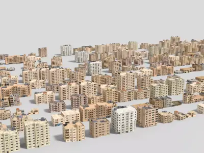 24 arabian middle east buildings 3D Model Pack