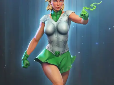 Arisia - Green Lantern 3D print model
