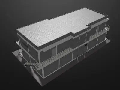 Simple office 3D model