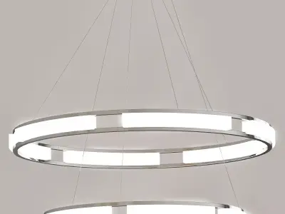 Chandelier circular led pendant light 3D model purchase