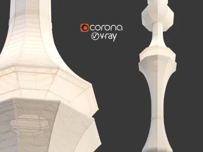 Vitra Akari E 3D model