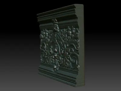Indian Temple Wall basrelief 30 240622 3D print model