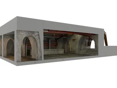 Jabbas Palace Basement Complete set 1-12 scale blackseries 3D Model Pack