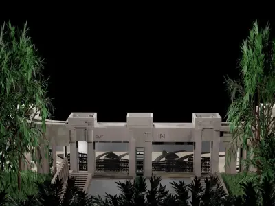 gate 3d models Low-poly 3D model