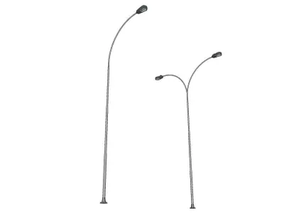 Lamp Post - Light Pole - Light Post - Street Light - Group 02 3D model