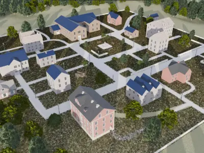 Historic Village Layout 3D model