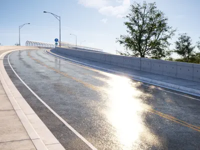 Wet clean road texture Texture