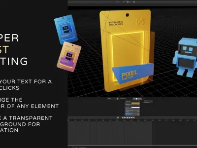 NFT TOY BOX template for Blender  3D model