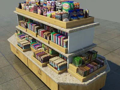 Snack Merchandise Island 3D model